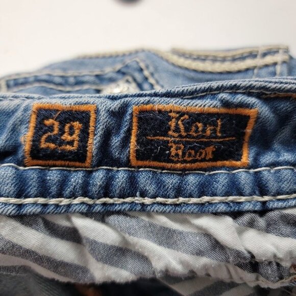 Rock Revival Women's Bootcut Jeans Size 29 Denim Blue Distressed Fashion Issues - Picture 6 of 14